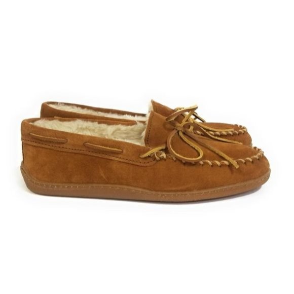 Minnetonka Mens Piled Lined Hardsole Classic Suede Moccasins Size 10 main image 7
